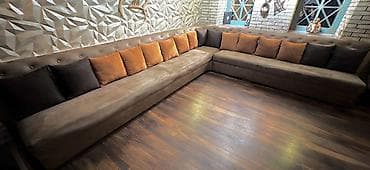 Künc divan, İşlənmiş, Açılmayan, Bazasız, Vеlur parça, Çatdırılma yoxdur