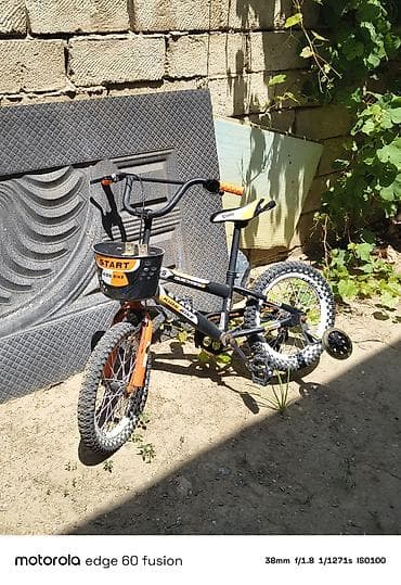 Детский мир: Uşaq velosipedi – START Kids Bike - Rəng: qara-narıncı aksentlər, ağ — 2