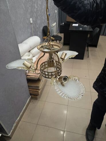 tabaka tava: Çılçıraq, 3 lampa, Metal — 2