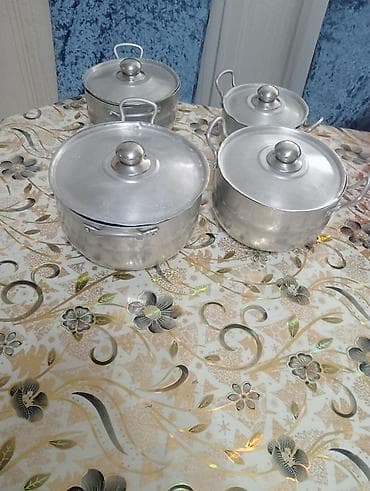 aliminium qazan: Qazan, rəng - Gümüşü, Alüminium — 1