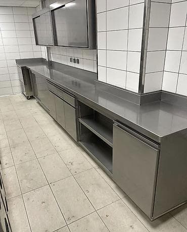 masa nerj: Paslanmayan poladdan peşəkar mətbəx avadanlığı komplekti - Material — 1