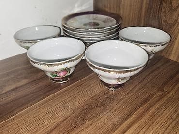 Çay dəsti, rəng - Ağ, Farfor, 6 nəfərlik, Yaponiya — 3