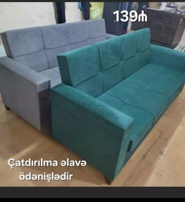 2ci əl divan kreslo: Divan, Yeni, Açılan, Bazalı, Parça, Ödənişli çatdırılma — 18