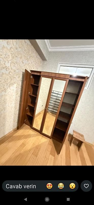 sehf qapi: Klassik üslubda 3 qapılı paltar dolabı - Material: taxta/laminat — 1