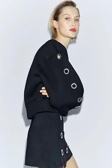 Толстовка, Zara, L, цвет - Черный — 4
