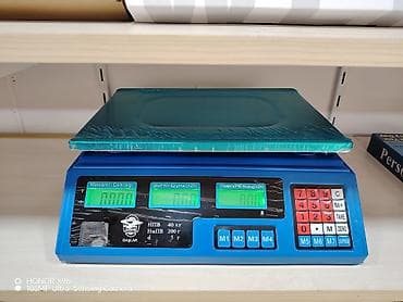 Digər tərəzilər: Elektron ticarət tərəzisi - Üst platforma: geniş, hamar metal lövhə — 1