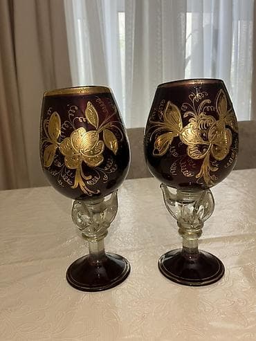 emsan qab qacaq: Kolleksiya şüşə qablar dəsti - Qırmızı dekorativ meyvə/gül qabı: Kase — 4