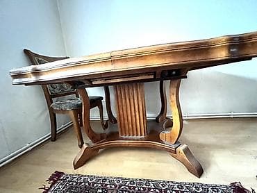 isdolar: Klassik masa, Açılan, Taxta, Dördbucaq masa — 3