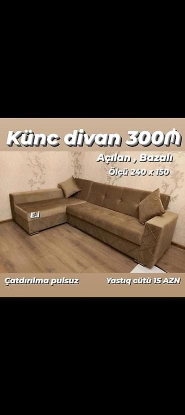 sandiq mebel: Künc divan, Yeni, Açılan, Bazalı, Parça, Pulsuz çatdırılma — 1