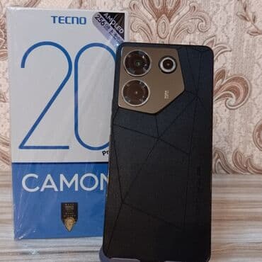 Tecno Camon 20 Pro 5G, 256 GB, rəng - Qara, Sənədlərlə