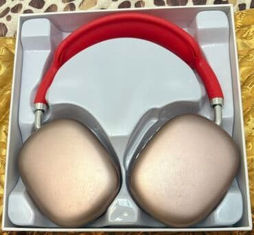 airpods max: İşlənmiş Simsiz (Bluetooth) Qulaqcıqlar, Apple, rəng - Qırmızı — 1