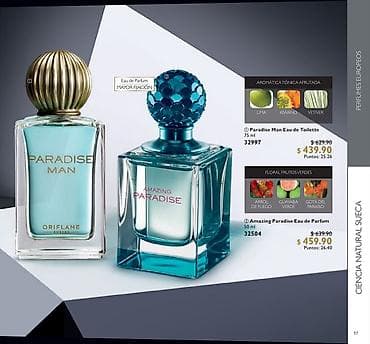 Oriflame "Amazing Paradise " Eau de Parfum 50 ml., 75 ml. Her biri 55