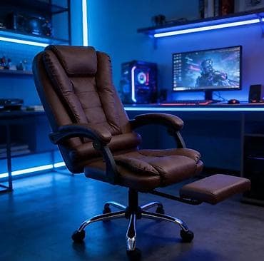 gence kreslo: Yeni, Təkərli, Qolları tənzimlənmir, Süni dəri — 1