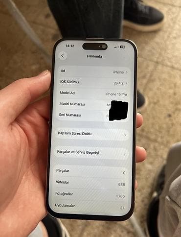 mobil hilə: IPhone 15 Pro, Natural Titanium — 6