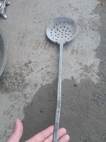 mdf material satışı: Məhsul: Metal süzgəc qaşıq (deşikli kepçe) Təsvir: - Material: bərk — 3