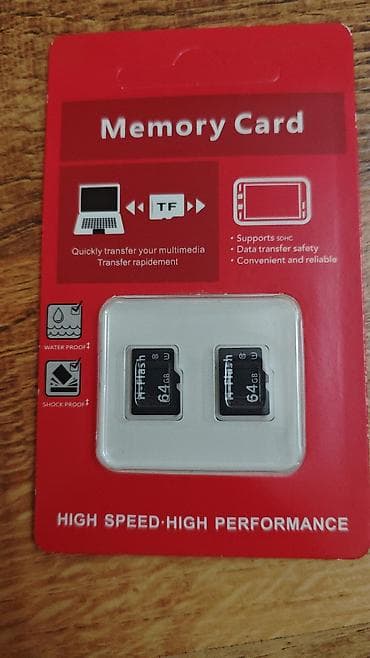 Məhsul: TF/microSDHC yaddaş kartları dəsti - Tutum: 64 GB (paketdə 2