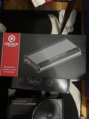 note 50 pro: Avto səs sistemi komplekti - Subwoofer: Massive Audio MS-NEO12, 30 sm — 2