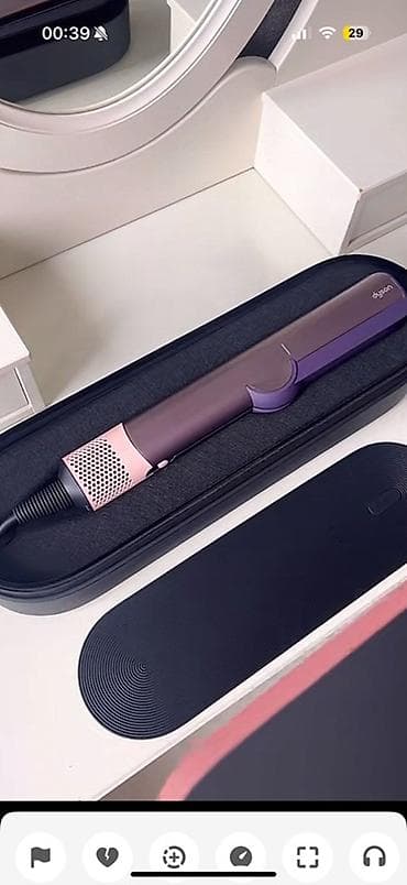 Dyson Airstrait (Jasper Plum rəngində) – saç qurudan və düzləşdirən