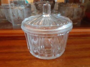 mürəbbə qabi: Sovetin tep teze,iwledilmeyib,qapaqli,iri,qalin,agir 2 eded — 1