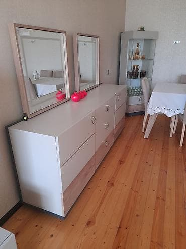 stulla: Qonaq otağı üçün, Yeni, Açılan, Dördbucaq masa, 6 stul — 1