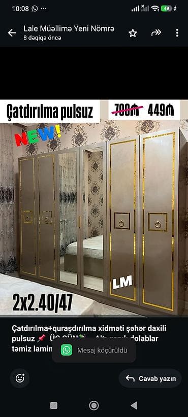 laminant: *Çatdırılma+quraşdırılma xidməti şəhər daxili pulsuz* 📌 *ÜÇ GÜN🥳* — 1