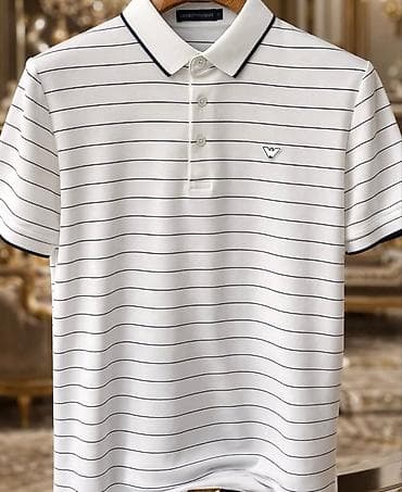 Мужская одежда: Мужское поло, Emporio Armani, L, цвет - Белый — 1