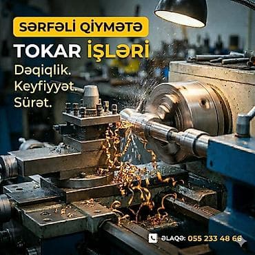 Tokar işləri – dəqiqlik, keyfiyyət və sürət! Xidmətlər: - Metal lalafo.az -da Tokar işləri – dəqiqlik, keyfiyyət və sürət! Xidmətlər: - Metal