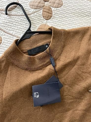 cinsi: Futbolka, Prada, XL, rəng - Qəhvəyi — 3