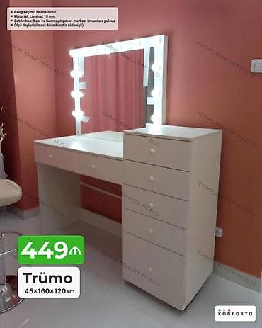 nerj stol: Düz masa, Siyirməli, Sadə laminat, Kredit yoxdur — 1