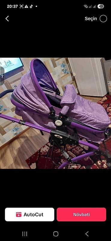 partalar: Çıxarıla bilən beşikli araba — 4