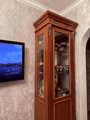 kitab skafi: Qiymət RAZILAŞMA YOLU İLƏ Klassik üslubda bəzədilmiş şüşəli vitrin — 2