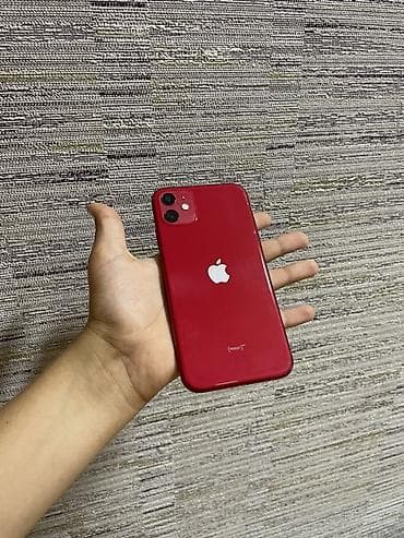 iphone 64gb: IPhone 11, Qırmızı, Face ID — 1