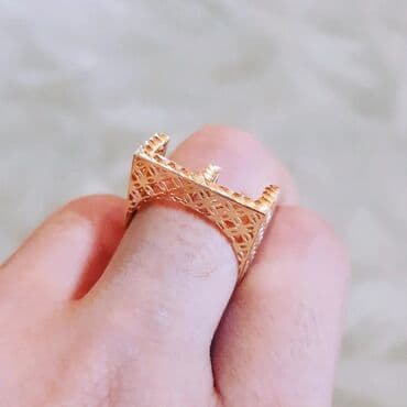 tek qizil gul qiymeti: Toy, Üzük, Sarı qızıl, 585 Əyar, Qaşsız — 4