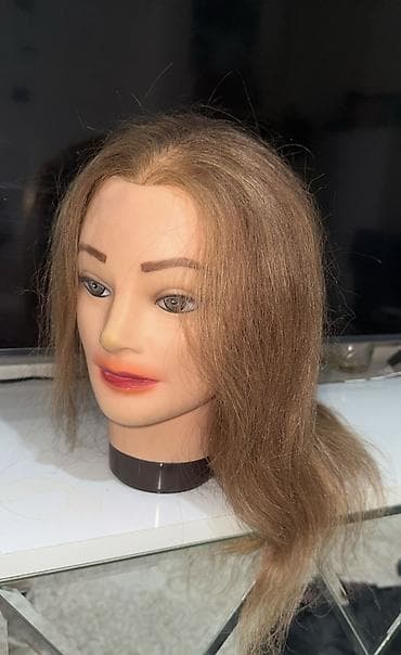 Digər biznes avadanlığı: Maneken Qara sac tebii deyil, xoruk ve kesim ucun aciq rengi olan — 5