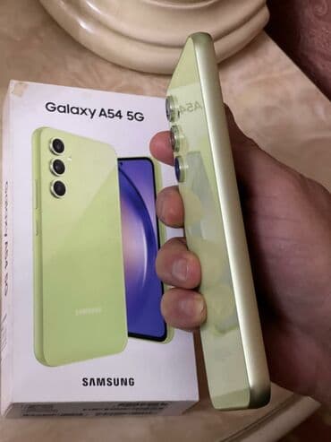 аккумулятор б у: Samsung Galaxy A54 5G, 256 ГБ, цвет - Зеленый, Отпечаток пальца — 5
