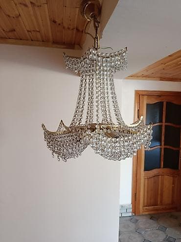 lyustrlar: Çılçıraq, 10 və daha çox lampa, Xrustal — 2
