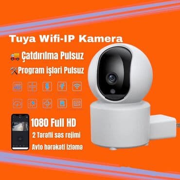 👉Tuya kamera 1080Full HD 👉Tuya agıllı ev programı ilə idarə olunur
