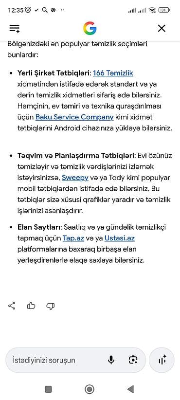 part time i: Ev köməkçisi, 34 yaş, 5 ildən artıq təcrübə — 2