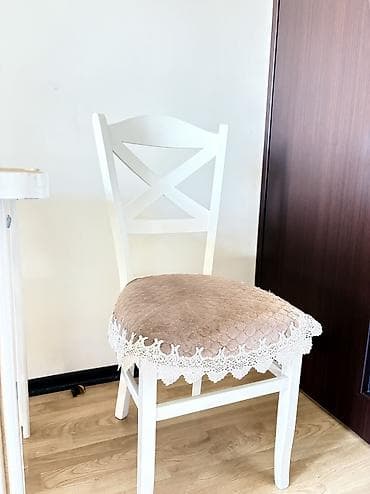 stoll: Mətbəx üçün, İşlənmiş, Açılmayan, Dördbucaq masa, 4 stul — 3