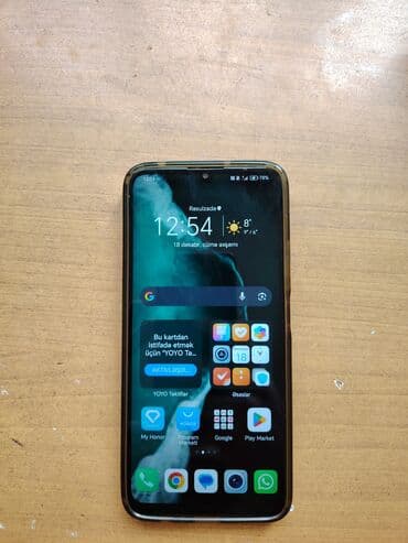 Honor X7, rəng - Mavi, Sensor