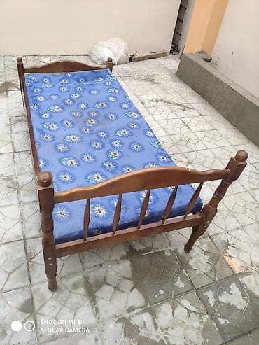 yataq taxti: Təknəfərlik çarpayı, Matras ilə, Siyirməsiz — 1