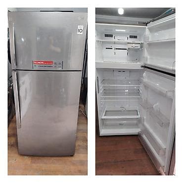 soyuducuları: İşlənmiş 2 qapılı LG Soyuducu Satılır, rəng - Boz, Təkərli — 1