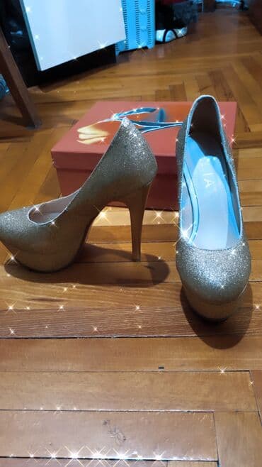 dikdaban: Tuflilər, Ölçü: 37, rəng - Qızılı, İşlənmiş — 4