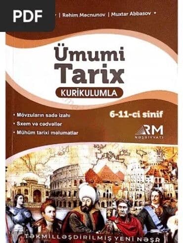 azərbaycan tarixi 6 cı sinif dərslik: Bu kitab Azərbaycan Tarixi Kurikulumu əsasında hazırlanmışdır. Kitab — 2