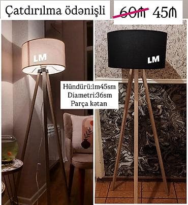 Mebel: _*Yeni lampalar✨TORŞER*_ Qiymət : *45₼* Ölçü:hün — 1