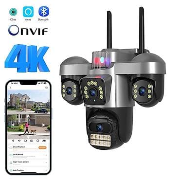 osmo kamera: 8MP Dual Lens WiFi IP Kamera – 4K görüntü dəstəyi, IP66 suya və toza — 3
