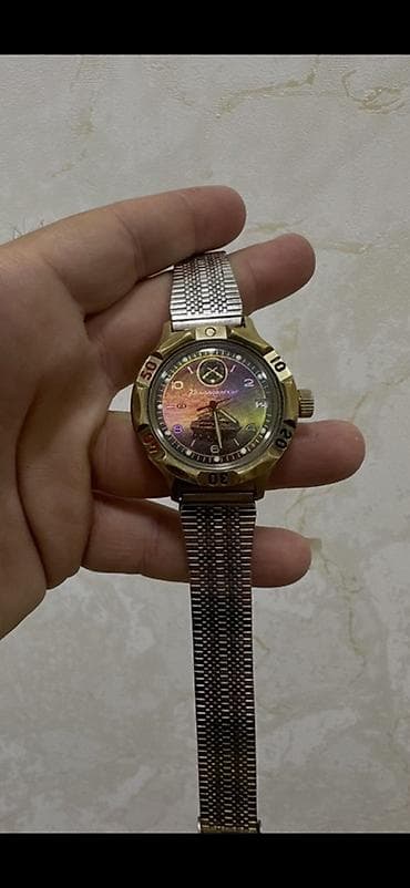 Сумки: Наручные часы, Vostok, цвет - Золотой — 5