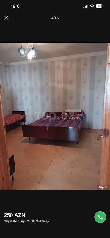 Daşınmaz əmlak: Gence şeherinde Demir yolu vağzalında yola yaxın yerde Mehle evi — 4