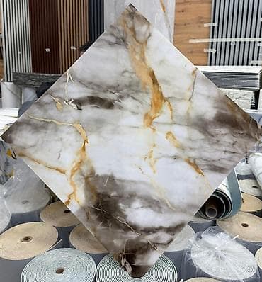 mermer aboy: Pvc Mermer Panel Mərmər effekti verən PVC divar panelləri. 1.Arxası — 4