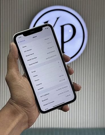 apple 11: IPhone 11, 128 GB, Ağ, Zəmanət, Simsiz şarj, Face ID — 3
